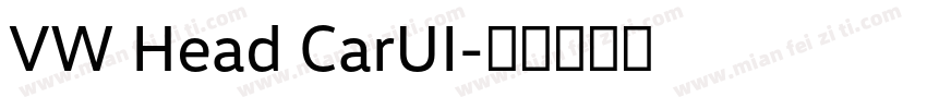 VW Head CarUI字体转换